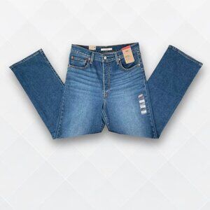 🆕 Levi's Ribcage Straight Jeans – Women's Size 32 (14) – NWT 👖- WDM-100014